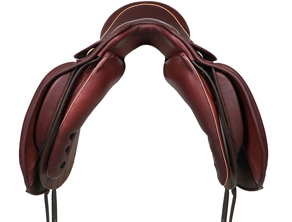 Dressyrsadel i läder med Polyflexbom. Flexzone- Saddles "München" - 5 Utbytbara koppjärn - 5