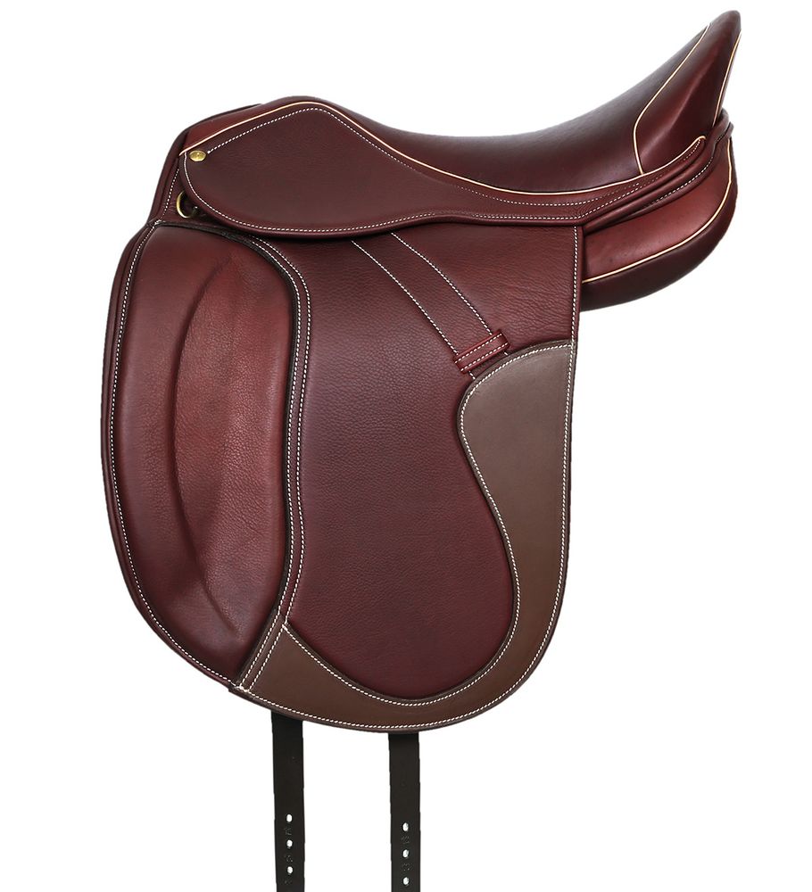 Dressyrsadel i läder med Polyflexbom. Flexzone- Saddles "München" - 5 Utbytbara koppjärn - 2