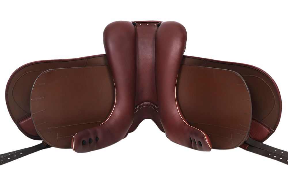 Dressyrsadel i läder med Polyflexbom. Flexzone- Saddles "München" - 5 Utbytbara koppjärn - 3