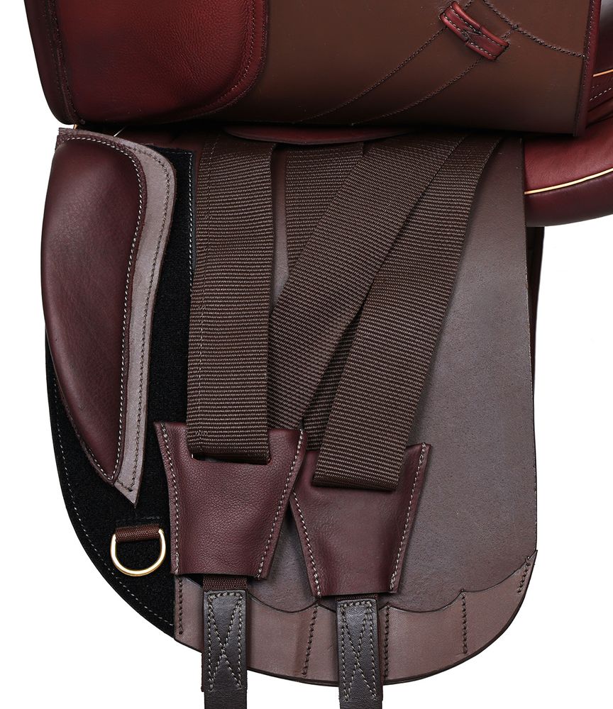 Dressyrsadel i läder med Polyflexbom. Flexzone- Saddles "München" - 5 Utbytbara koppjärn - 4