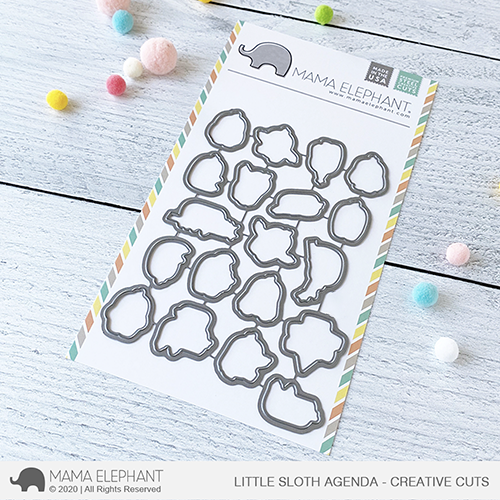 MAMA ELEPHANT-LITTLE SLOTH AGENDA STAMP & DIE SET - 2