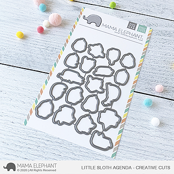 MAMA ELEPHANT-LITTLE SLOTH AGENDA STAMP & DIE SET
