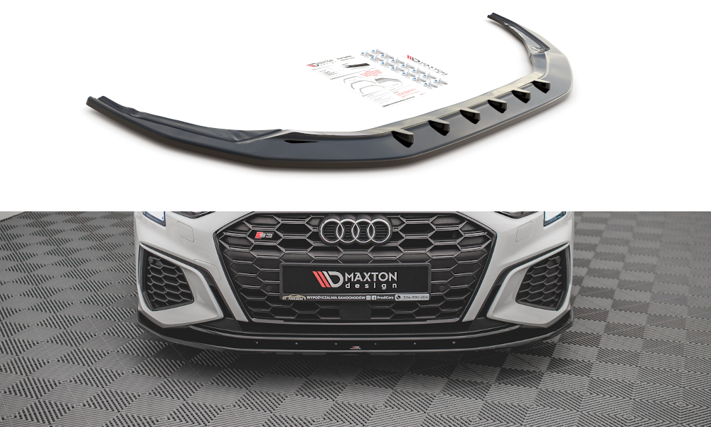 Maxton - FRONT SPLITTER V.1 AUDI S3 / A3 S-LINE 8Y