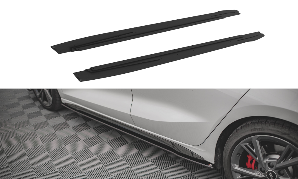 Maxton Design - STREET PRO SIDE SKIRTS DIFFUSERS AUDI S3 / A3 S-LINE 8Y