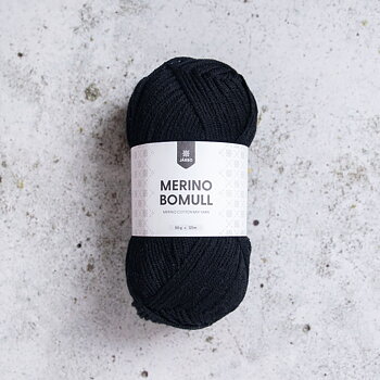 Järbo Merino Bomull 50g Black onyx 34002