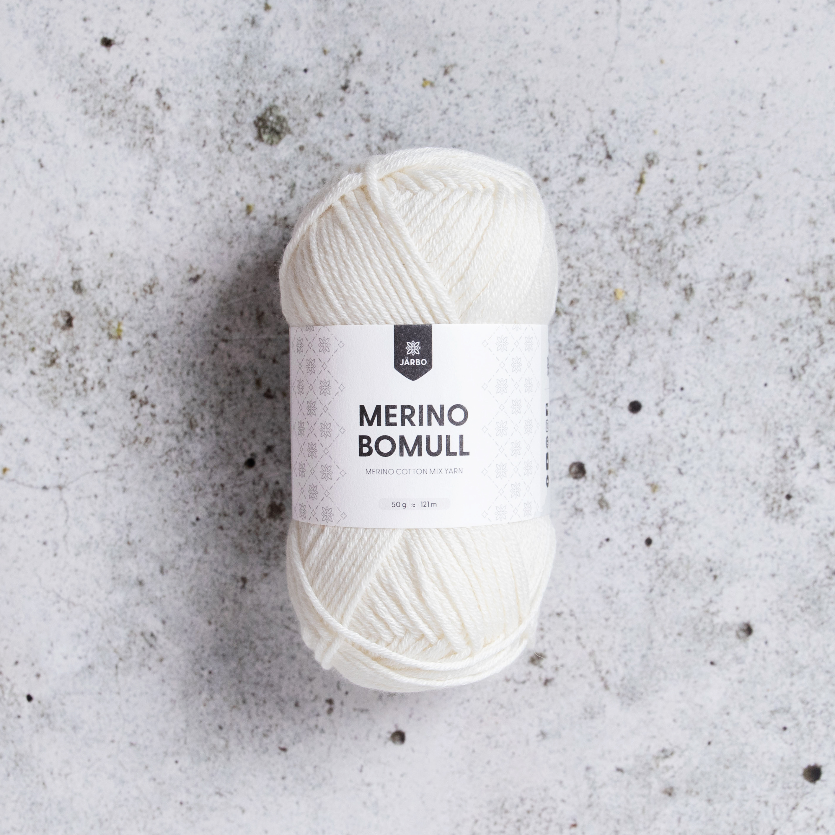 Järbo Merino Bomull 50g Cloud Dancer 34000