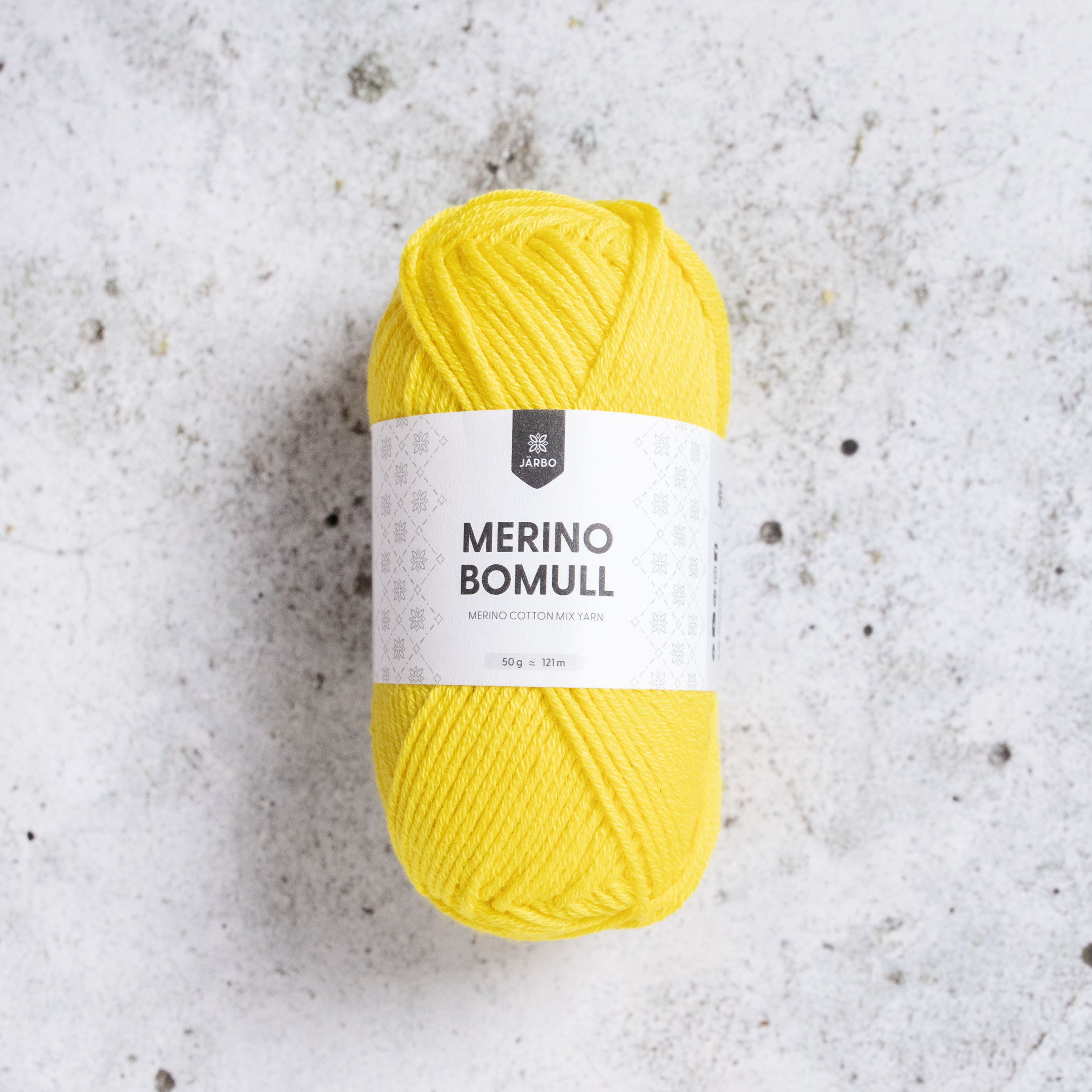 Järbo Merino Bomull 50g Blazing Yellow 34019