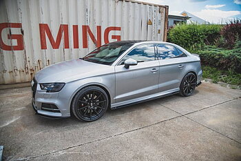 Maxton - SIDE SKIRTS DIFFUSERS V.2 AUDI S3 / A3 S-LINE SEDAN 8V FACELIFT