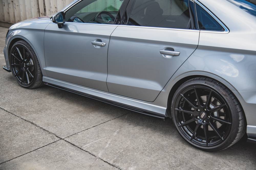 Maxton - SIDE SKIRTS DIFFUSERS V.2 AUDI S3 / A3 S-LINE SEDAN 8V FACELIFT - 5