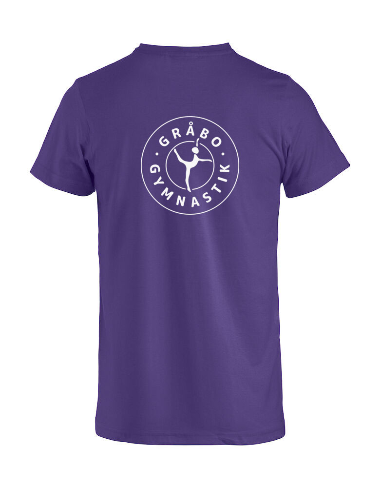 Basic Tee i lila bomull, i juniormodell Gråbo Gymnastik - 3