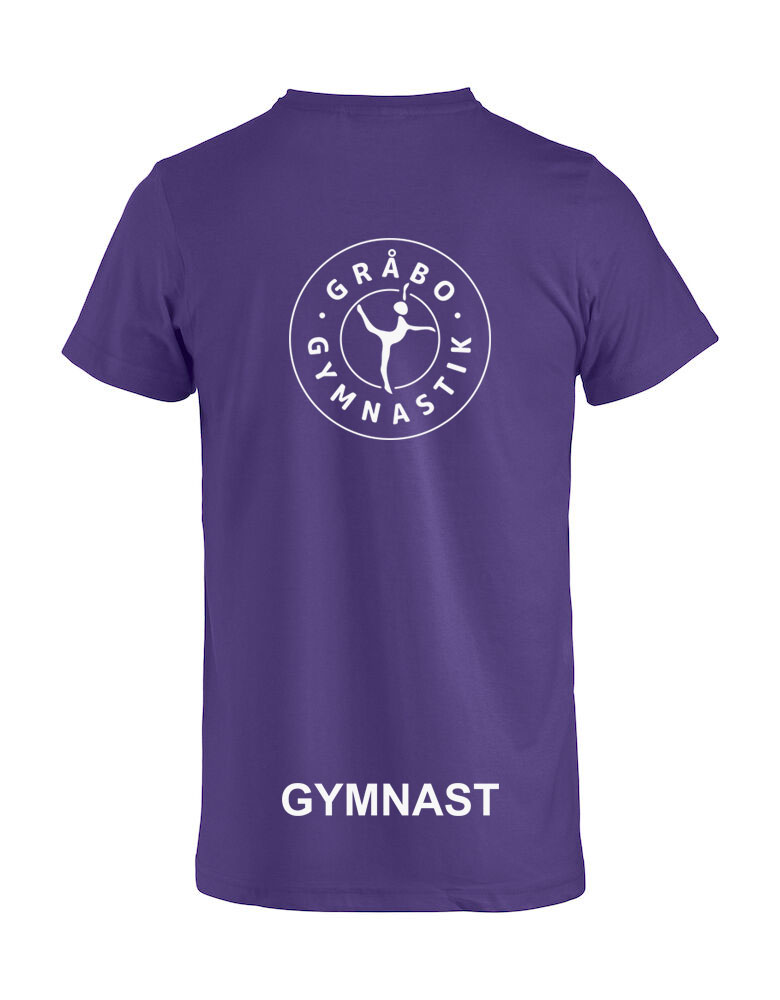 Basic Tee i lila bomull, i juniormodell Gråbo Gymnastik - 2