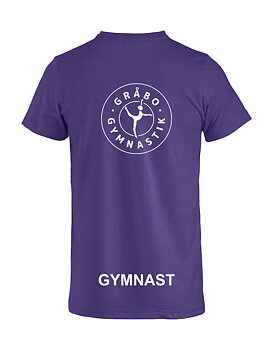 Basic Tee i lila bomull, i juniormodell Gråbo Gymnastik