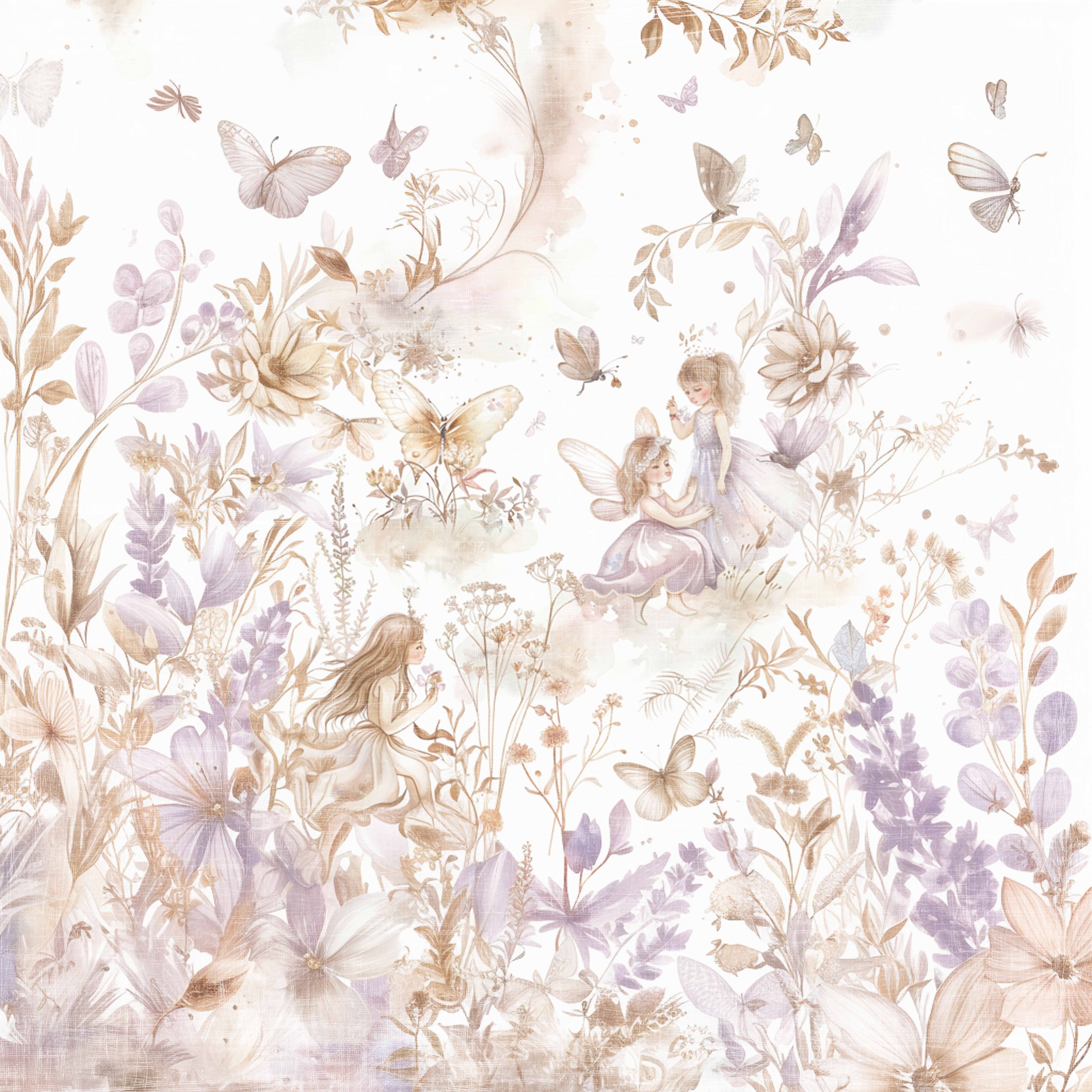 Papper Scrapbooking  Reprint - Fairies -  12x12 (30,5 x 30,5 cm) - 2