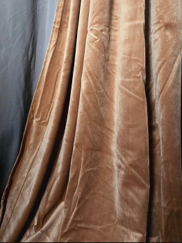 Sammetsgardiner - Cognac
