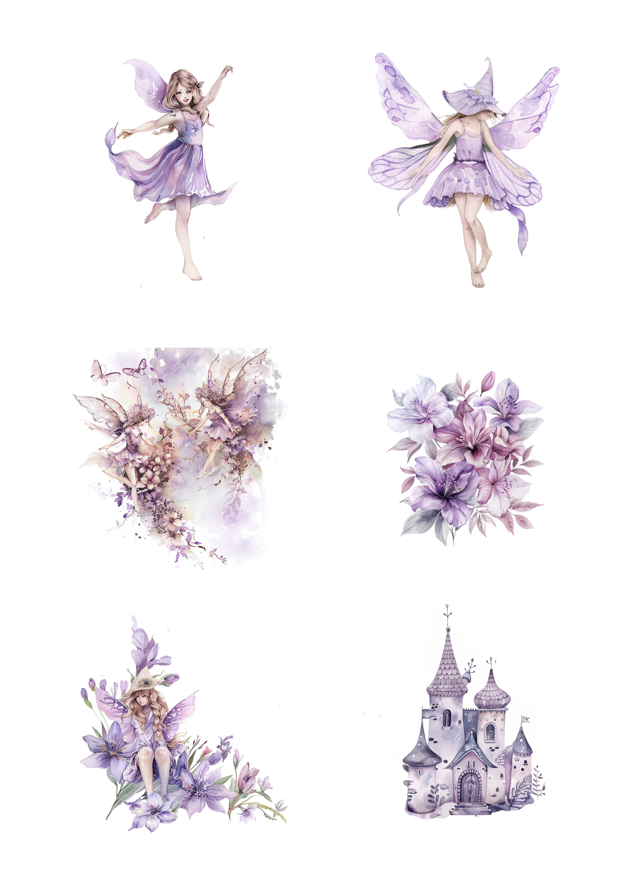 Papper Klippark - Fairies -  A4