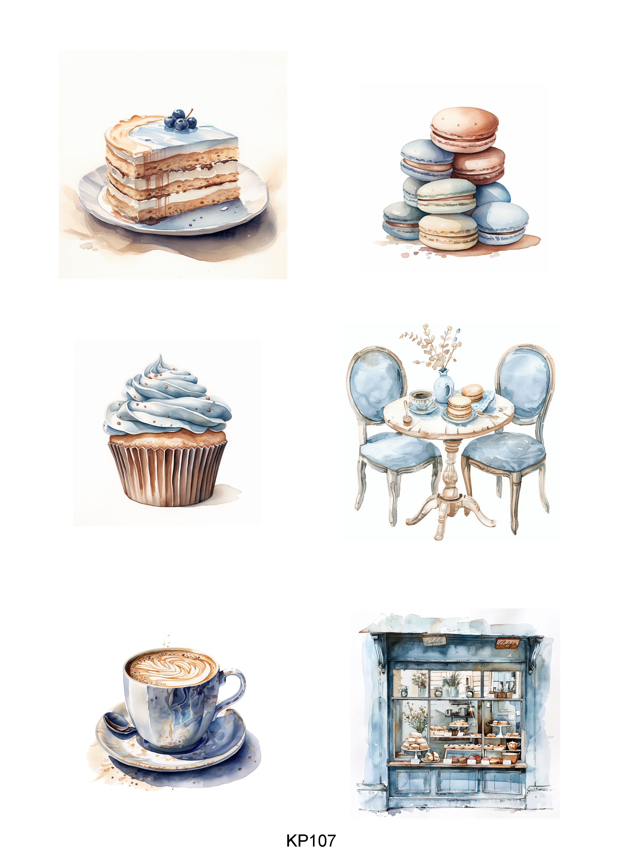Papper Klippark - Fika -  A4
