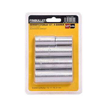 Krafthylssats 1/2" 4 st.