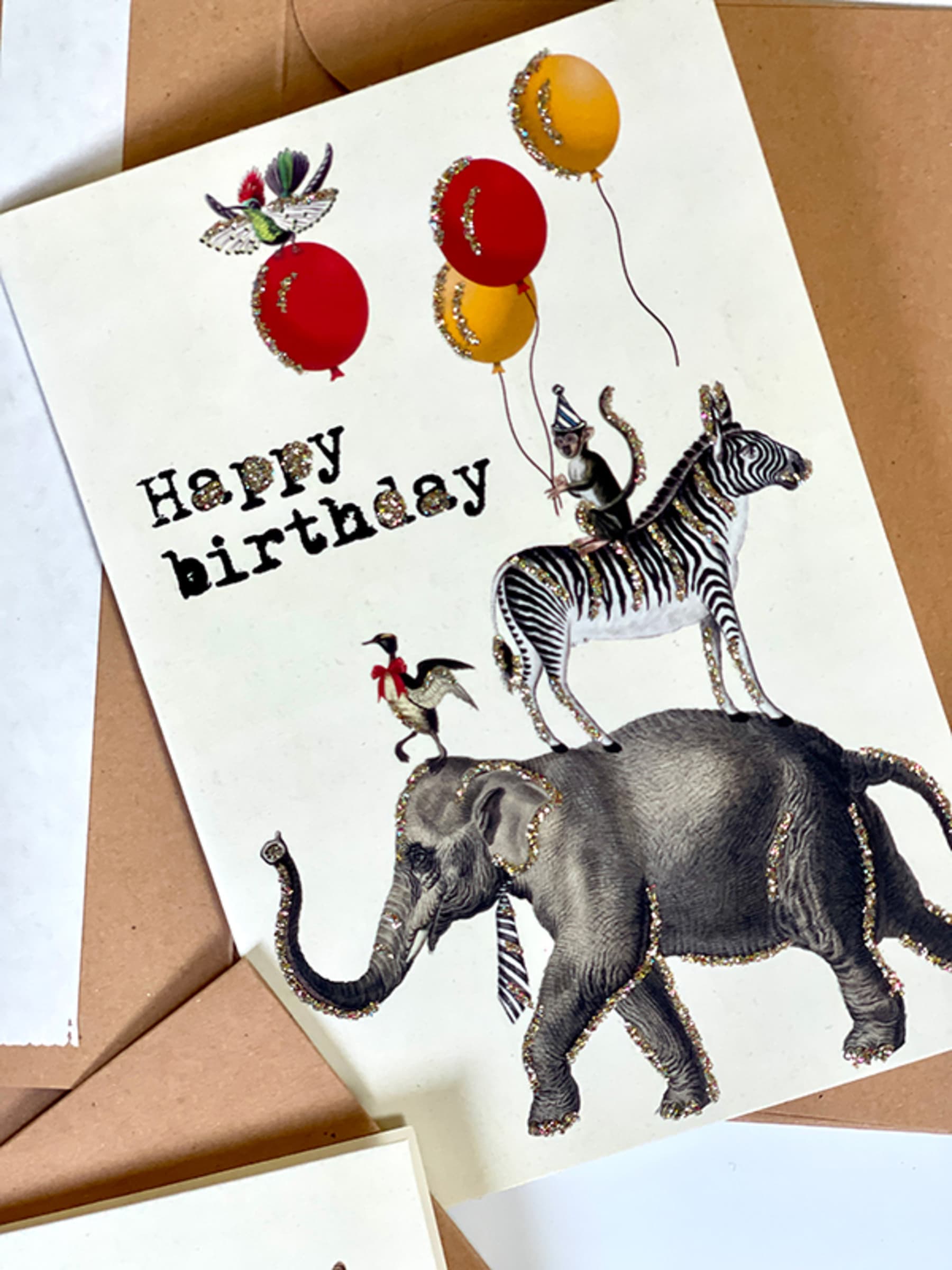 Kort & Kuvert / Happy Birthday