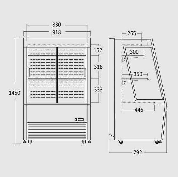 Kylmonter / displaykyl OFC390B