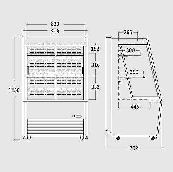 Kylmonter / displaykyl OFC390B