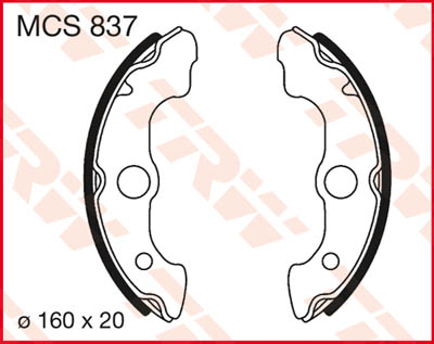 TRW bromsbackar fram  till TRX se text   - MSC837 -