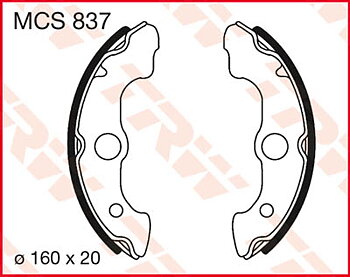 TRW bromsbackar fram  till TRX se text   - MSC837 -