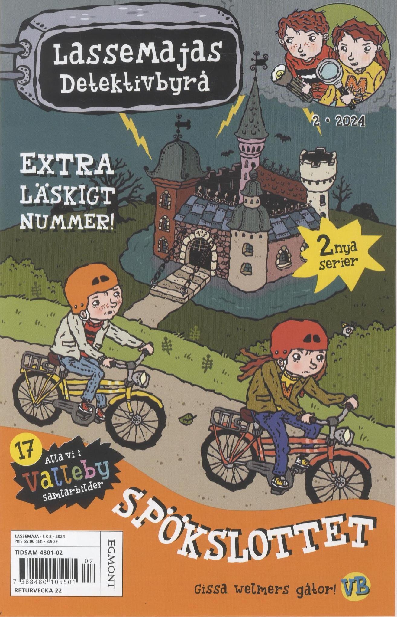 Lasse Majas Detektivbyrå nr 2 2024, Spökslottet, Extra läskigt nummer!