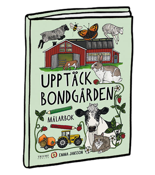 Upptäck bondgården - målarbok