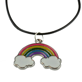 Regenbogen auf Wolke - Halskette 