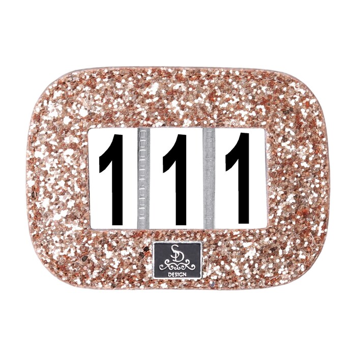 SD Design Nummerlapp Roseguld Glitter