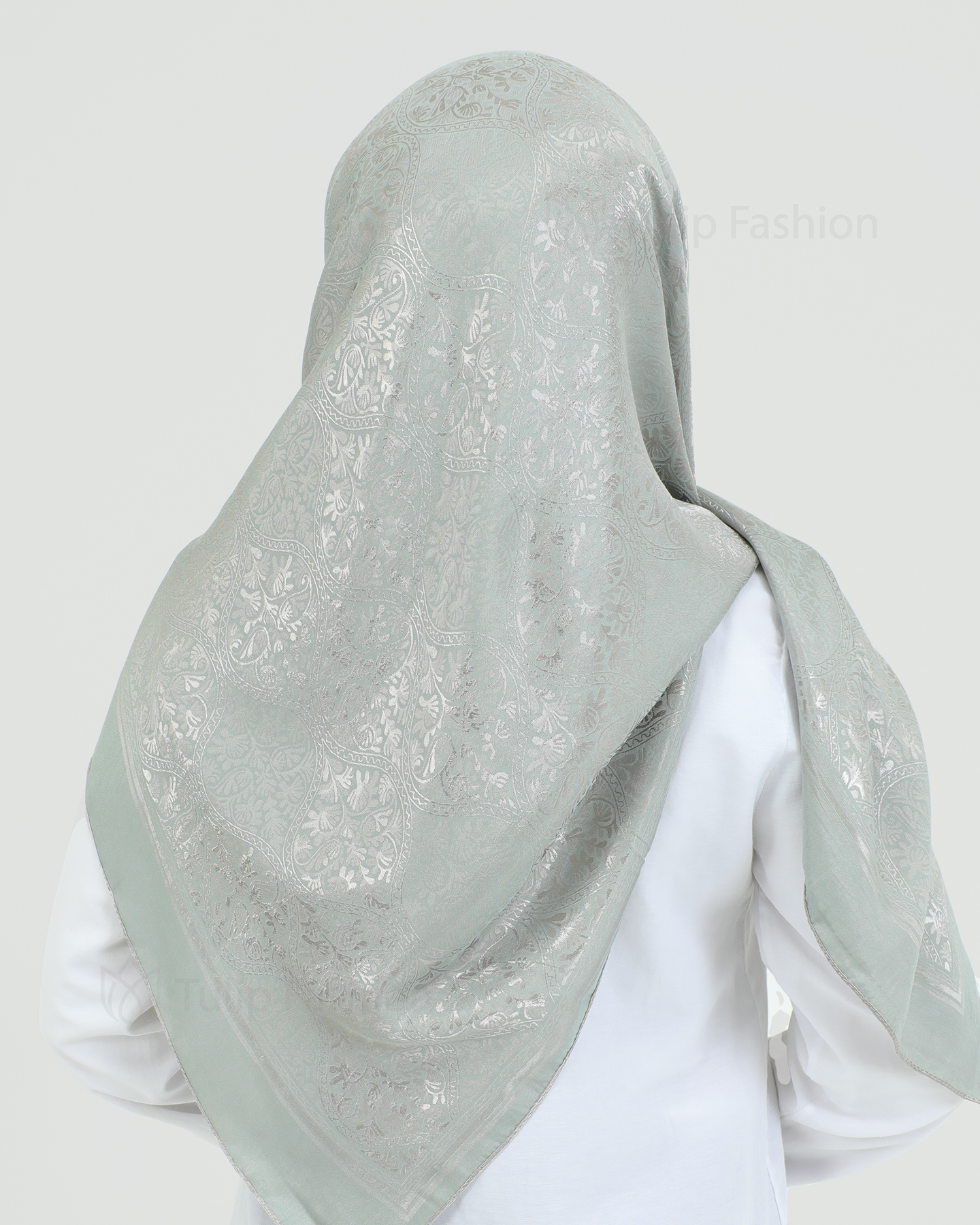 Hijab - Square Viskon 120 cm - Green - 2