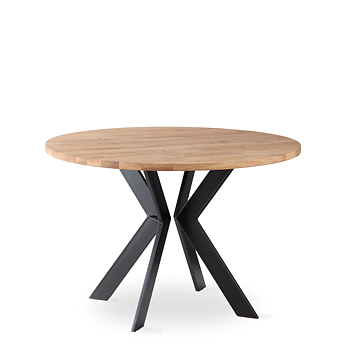 Monogram Steel Round Dining Table  - Ash (several choices) - Kristensen & Kristensen