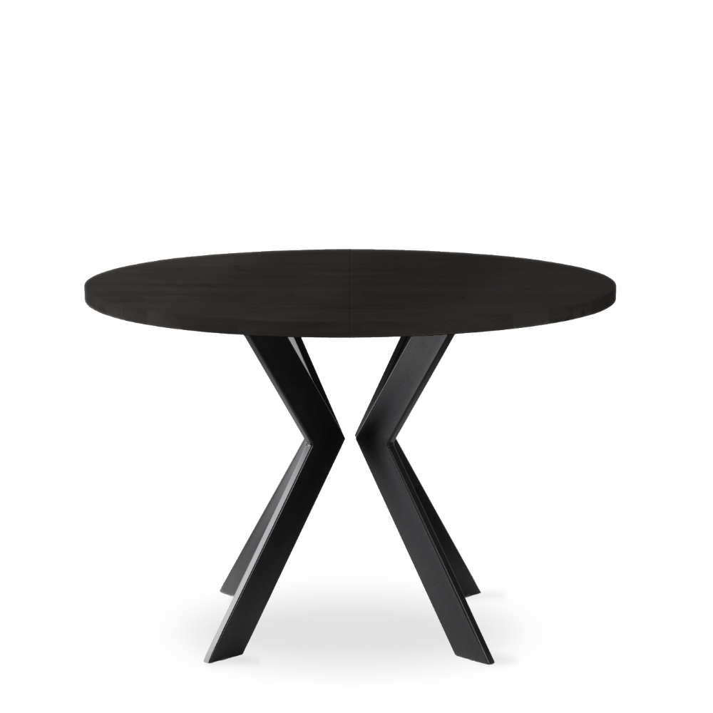 Monogram Steel Extendable Round Dining Table  - Ash (several choices) - Kristensen & Kristensen