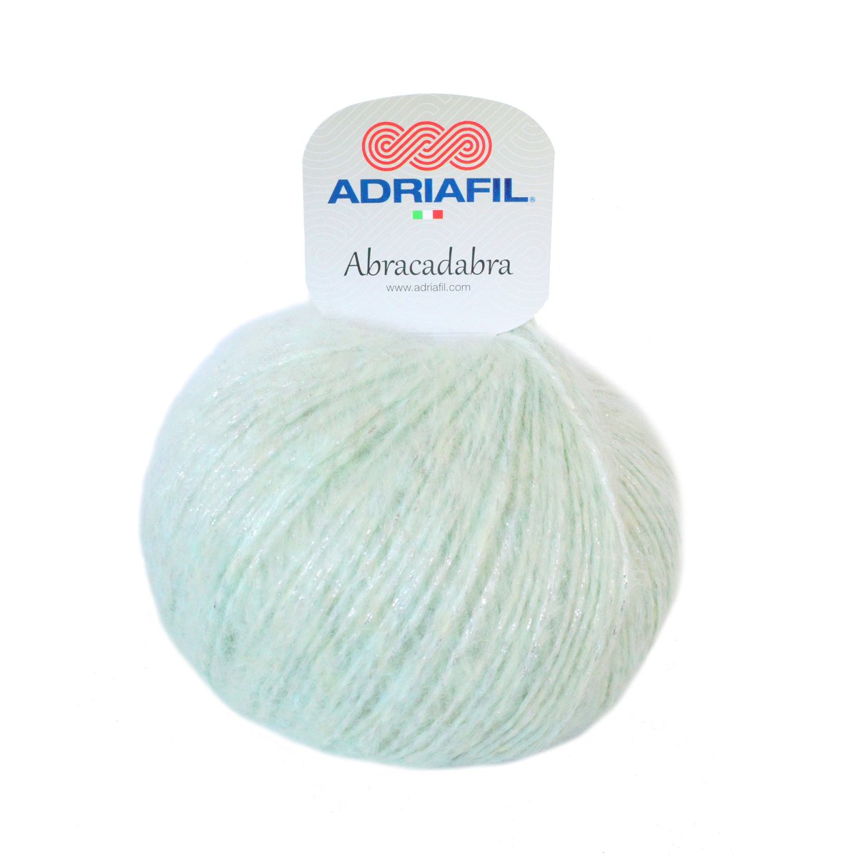 Adriafil Abracadarbra Mint Col 22 Glitter 21 maskor stickfasthet 4,5mm stickor