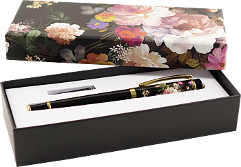 Midnight Floral : Fountain pen - Elegant reservoarpenna i presentförpackning