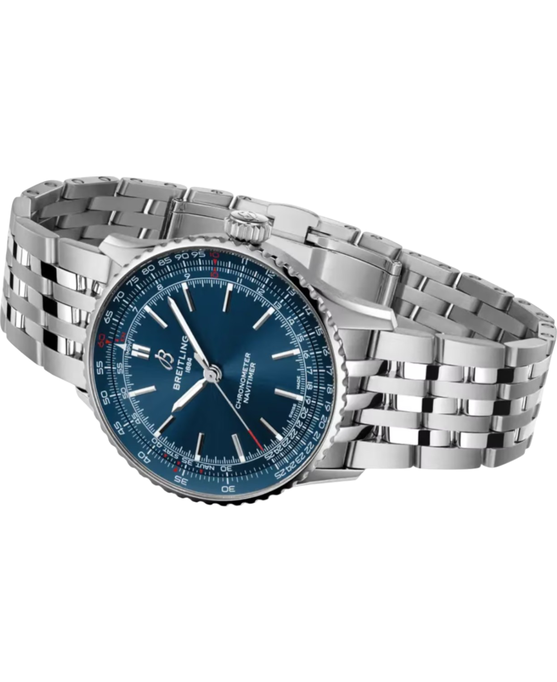 Breitling A17329161C1A1 Navitimer Automatic 41 blå sida