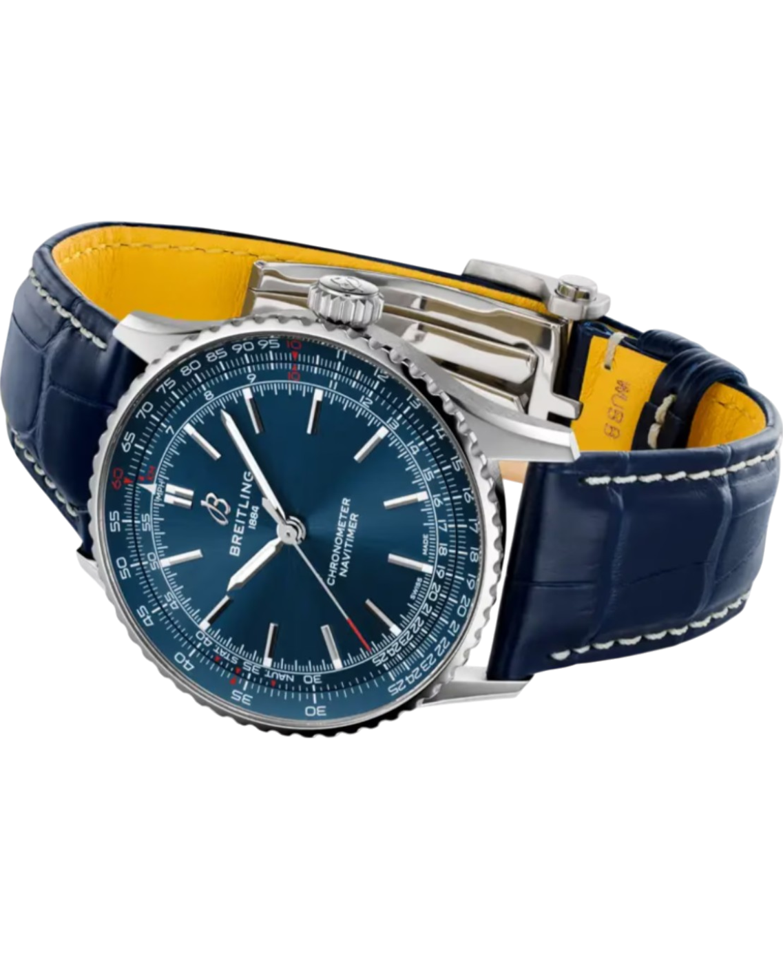 Breitling A17329161C1P1 Navitimer Automatic 41 blå sida