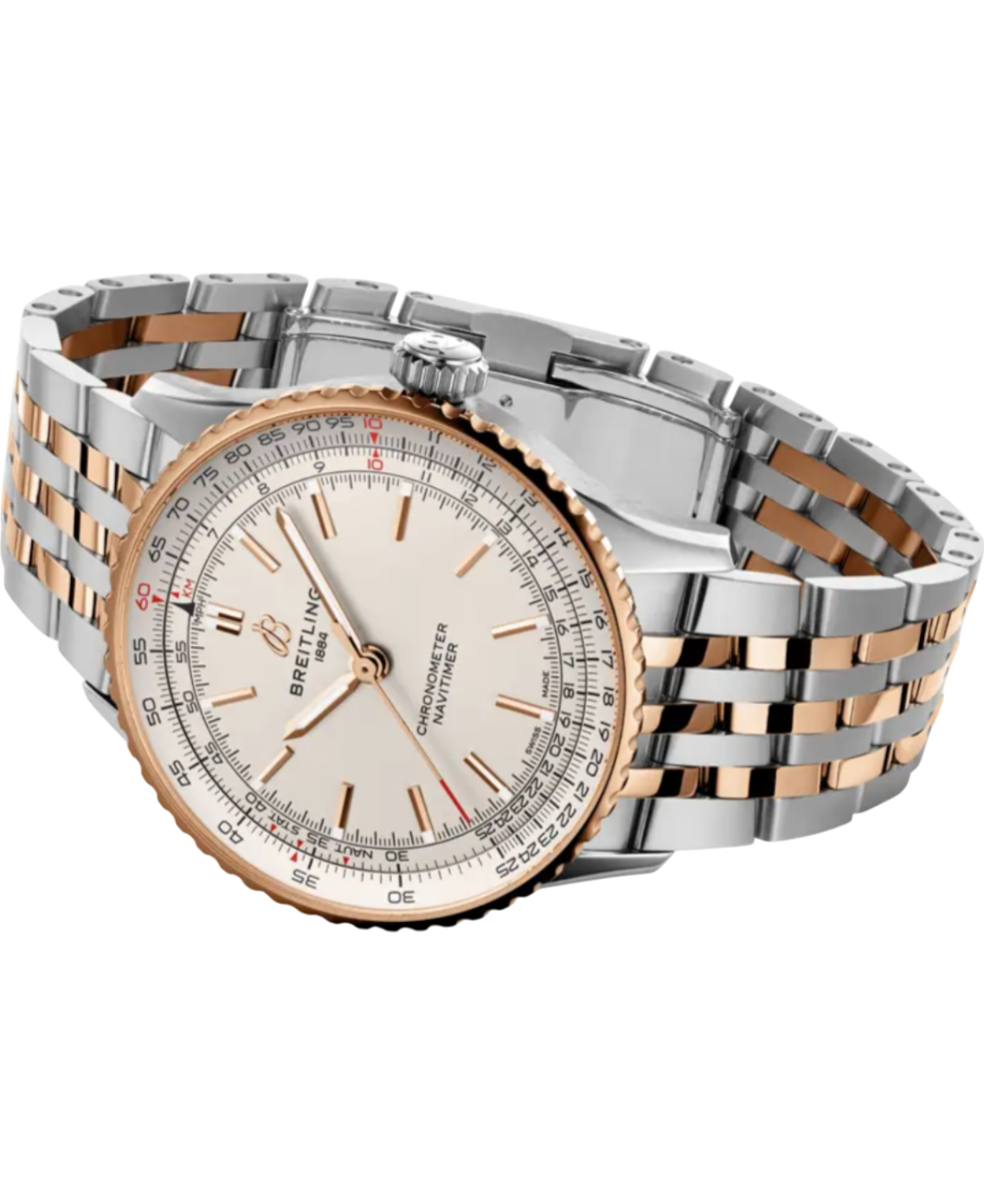 Breitling U17329F41G1U1 Navitimer Automatic 41 vit sida
