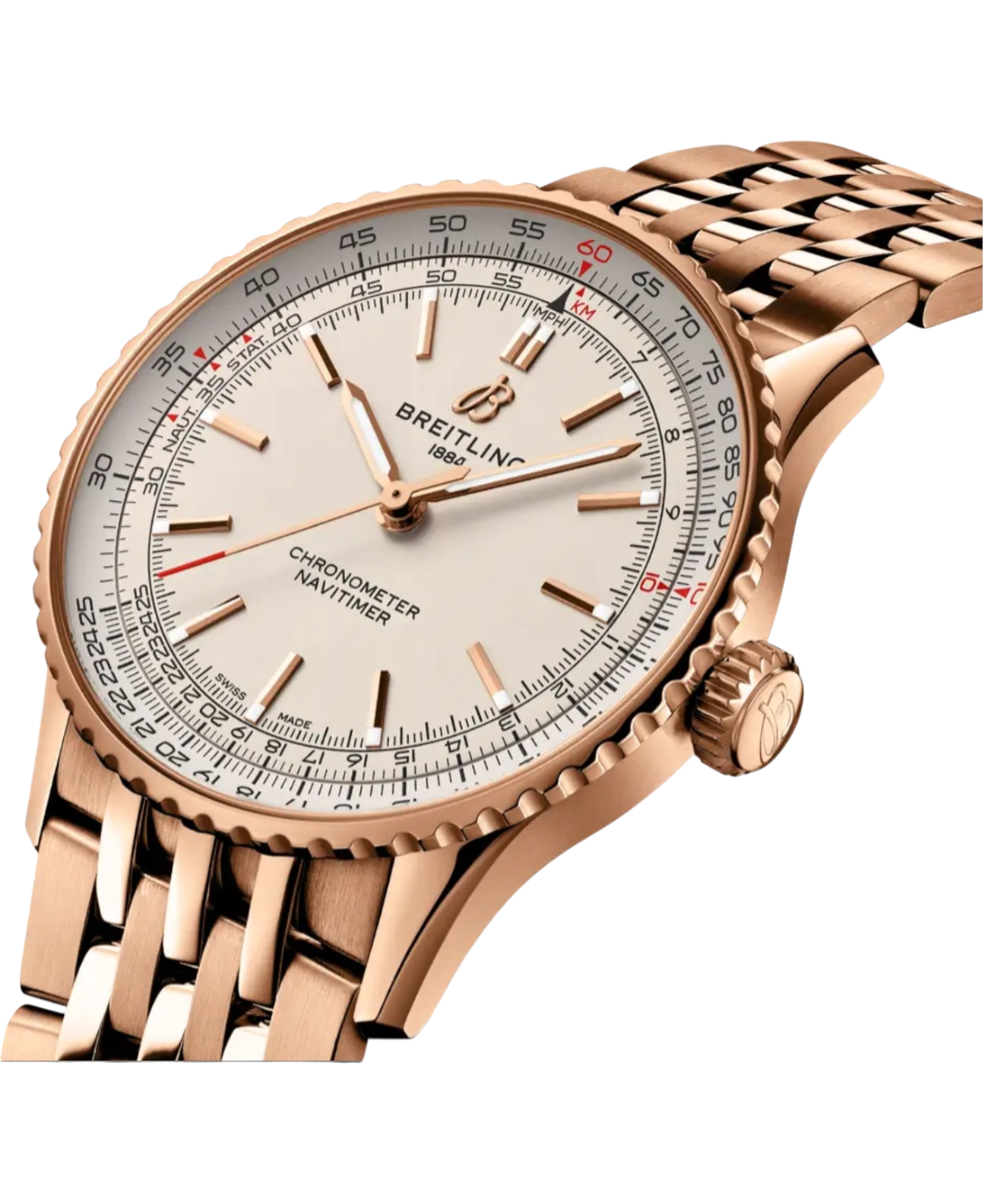 Breitling R17329F41G1R1 Navitimer Automatic 41 18k rött guld profil