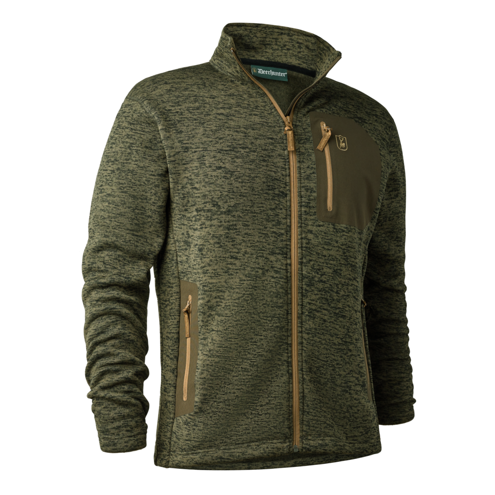 Deerhunter®, Sarek Stickad Jacka, olive night melange