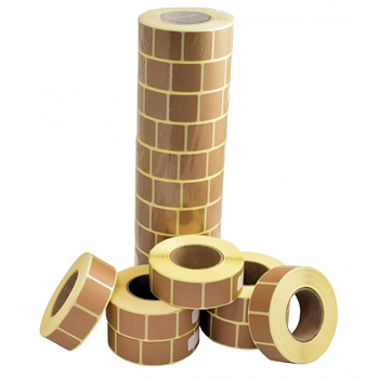 Täcklappar 22x22mm - Tan