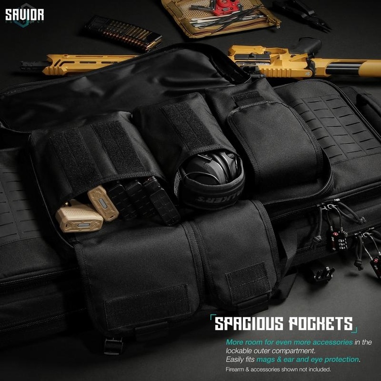 Savior Equipment Specialist 36" Double Rifle Case - Black 4
