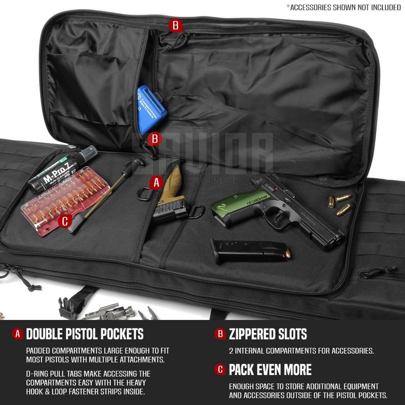 Savior Equipment American Classic 36" Double Rifle Bag - Black 3