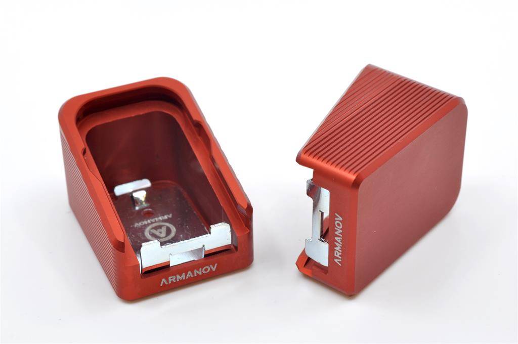 Armanov Magazine Base Pad +2rds for Glock 8