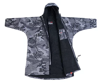 dryrobe® Advance Long Sleeve - Black Camo / Black