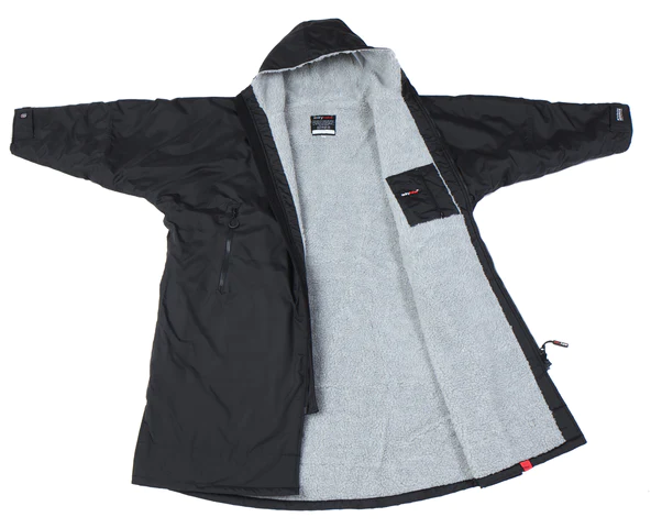 dryrobe® Advance Long Sleeve - Black / Grey