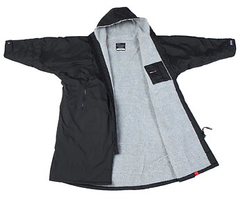 dryrobe® Advance Long Sleeve - Black / Grey