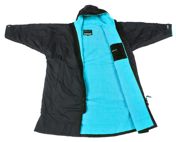 dryrobe® Advance Long Sleeve - Black / Blue
