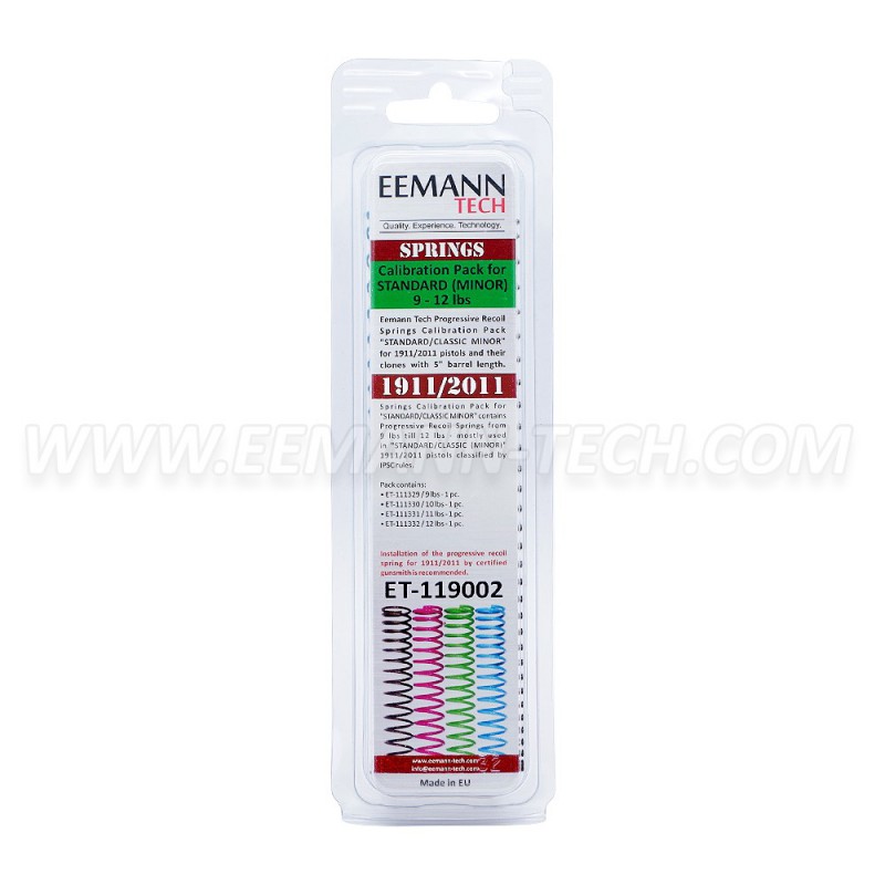 Eemann Tech Recoil Springs Calibration Pack STANDARD / CLASSIC MINOR for 1911/2011 3