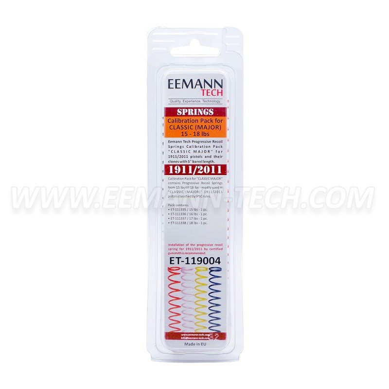 Eemann Tech Recoil Springs Calibration Pack CLASSIC MAJOR for 1911/2011 3